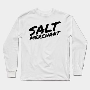 Salt Merchant Marker Logo - Black Long Sleeve T-Shirt